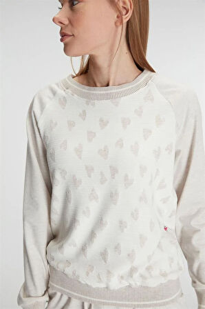 Aesco Uzun Kollu Sweatshirt Pantolon Takım Pijama Takımı