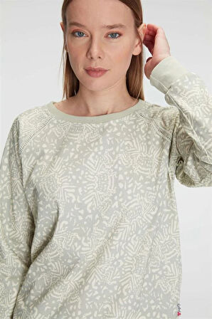 Aesco Pamuklu Uzun Kol Kışlık Pijama Takımı