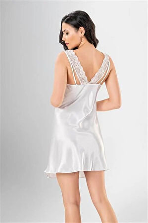 Aesco 2 li Kısa Sabahlık Takımı Desenli