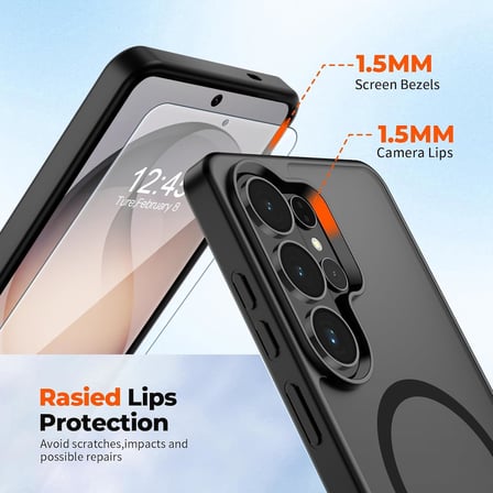 Galaxy S26 Ultra Uyumlu M-Safe Kablosuz Şarj Destekli Mat Kılıf