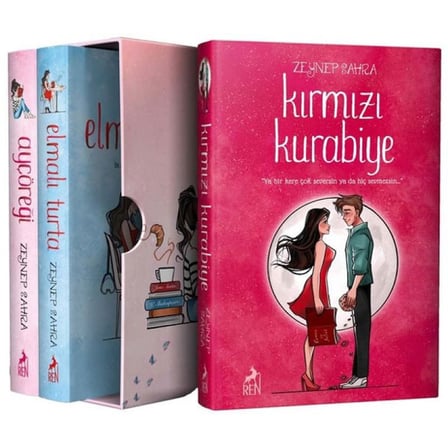 Ayçöreği-Elmalı Turta-Kırmızı Kurabiye Seti - 3 Kitap Takım