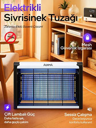 Elektrikli Uv Sinek Öldürücü Zincirli Askılı Sinek Tuzağı Elektrikli Sivrisinek Kovucu