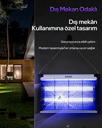 Elektrikli Uv Sinek Öldürücü Zincirli Askılı Sinek Tuzağı Elektrikli Sivrisinek Kovucu