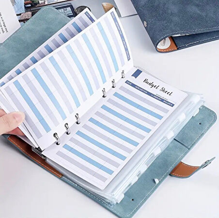 Birikim Ajandası Bütçe Organizeri A6 Bütçe Planlayıcı Cüzdan 