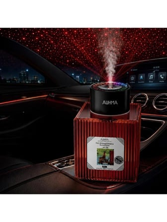 AUHMA AF-09 500 ml RGB Araç İçi Yıldız Projeksiyonlu Nemlendirici