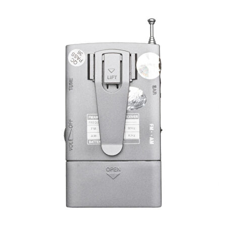 Gri Renk Cep Tipi Analog Fm Radyo Vs-r106