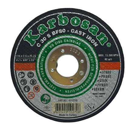 Mermer Kesici Disk 115mmx2.5x22