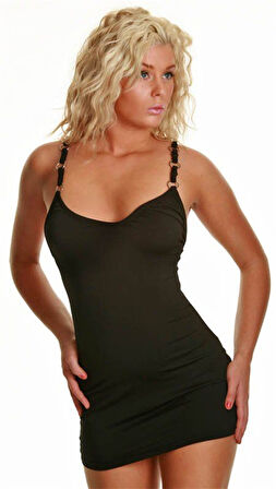 B060822 Metal Askılı Seksi Elbise