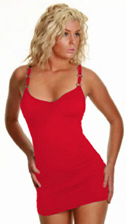 B060822 Metal Askılı Seksi Elbise