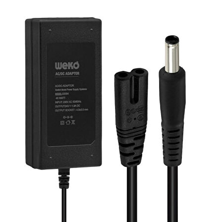 24 Volt 1.9 Amper 4.5x3.0mm Uçlu Notebook Adaptör Yerli Üretim