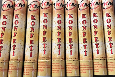 Konfeti Karnaval Metalik Renkli 30cm