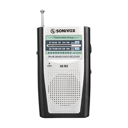 Gümüş Renk Analog Radyo Vs-r2