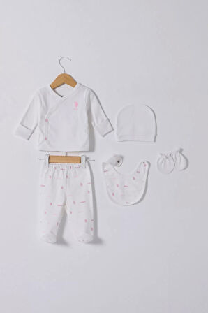 U.s Polo 5'li Hastane Çıkış Seti Usb2358 Beyaz