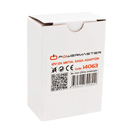 12 Volt - 2 Amper - 24 Watt Metal Kasa Adaptör
