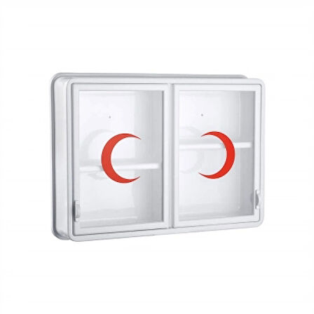 Cam 2 Kapaklı Ecza Dolabı