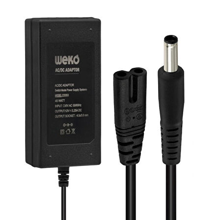 12 Volt 3.25 Amper 4.5x3.0mm Uçlu Notebook Adaptör Yerli Üretim