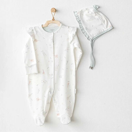 Love Family Bebek Tulum Takım Ekru