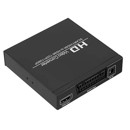 Adaptörlü Scart-hdmı To Hdmı Çevirici Dönüştürücü Converter