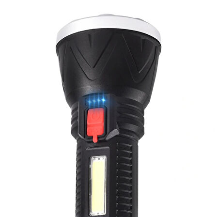 Cl-w09 9+1 Ledli + Mini Disko Toplu Şarjlı El Feneri