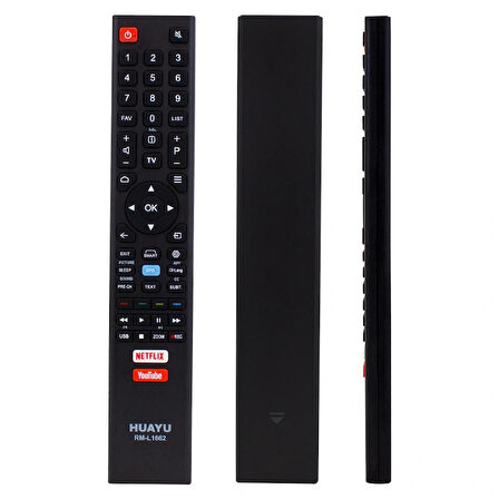 Huayu Rm-l1662 Netflıx-youtube Tuşlu Lcd-led Tv Unıversal Kumanda