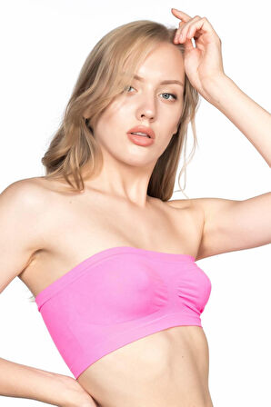 Neon Fuşya Mı Emay 4002 Soft Straplez Büstiyer