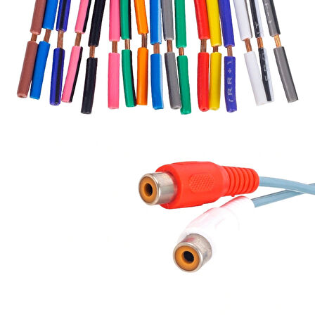 Oto Soket 20 Pin Rcalı Ara Kablo