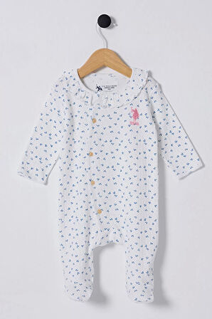 U.s Polo Bebek Tulum Usb2435 Beyaz-mavi