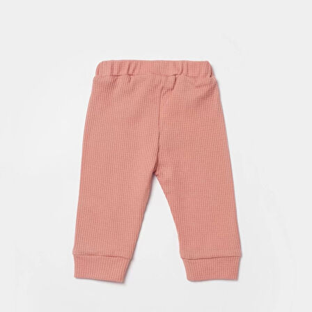 Waffle Smile Bebek Pantolon  Redbrown