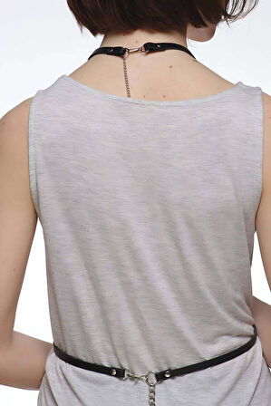 T-shirt, Gömlek Üzeri Deri Aksesuar - Brf183