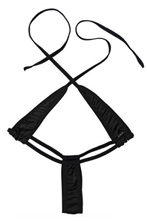 Kadın Fantezi İç Giyim Siyah Seksi İç Çamaşırı Takımı