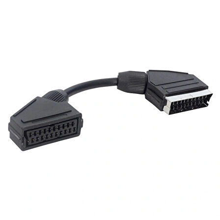 Scart Erkek Scart Dişi Ara Kablo 20 Cm Elektromer