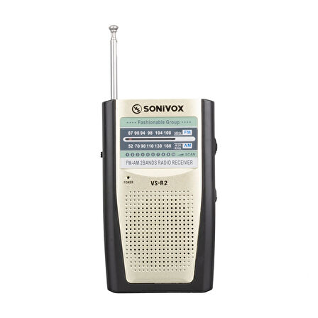 Krem Renk Analog Radyo Vs-r2
