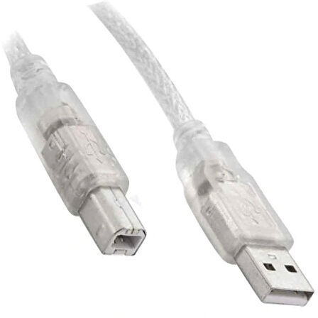 Usb Yazıcı Kablosu 5 Mt 2.0 Şeffaf Sl-u2005 * Ac-up05