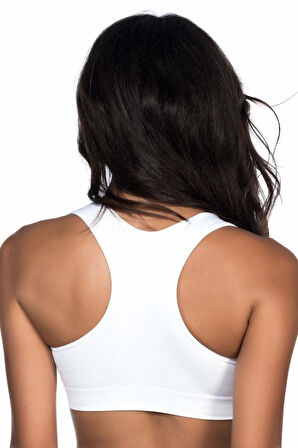 Beyaz Mı Emay 4011 Sporcu Toparlayıcı Büstiyer