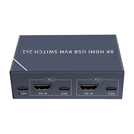 8k Hdmı Usb Kvm Swıtch 2x1