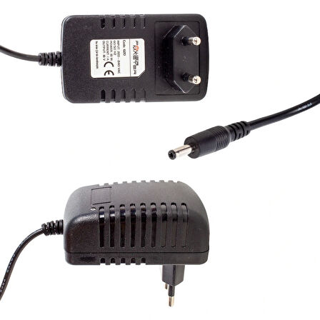 18 Volt - 1 Amper 3.5*1.35 Uçlu Plastik Kasa Priz Tipi Adaptör
