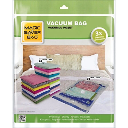 100x130 Mega Vakumlu Poşet Hurç Bag
