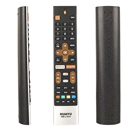 Skyworth Rm-l1670 Netflıx-google Play Tuşlu Lcd Led Tv Kumanda