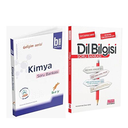 Birey TYT Kimya B Gelişim Serisi ve AKM Dil Bilgisi Soru Bankası Seti 2 Kitap