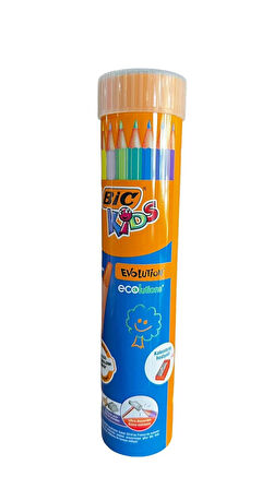 BIC Kids Kuru Boya Kalemi 13'lü Metal Tüp, Kıymık Oluşturmaz 