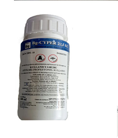 BG-CYPER 22,5 EC 100 ml Haşere Öldürücü ( Karasinek - Sivri sinek İçin) Etkili Ürün