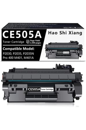 CE505A toner Pro P2030 P2035 P2035N P2050 Pro 400 M401 M401A MFP M425DN M425DW (Black 1-Pack)
