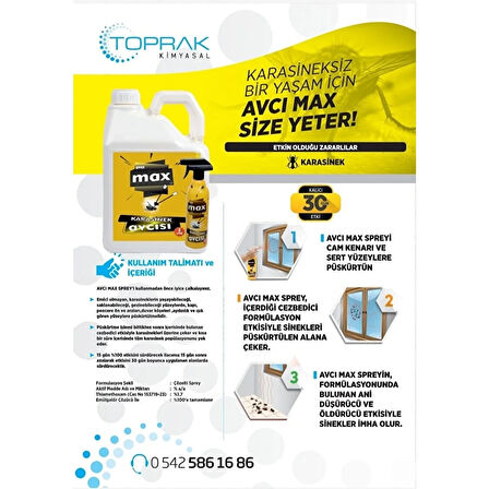 AVCI MAX Kara Sinek Öldürücü Avcı Max Pro Konsantre 200 ml X3 ADET
