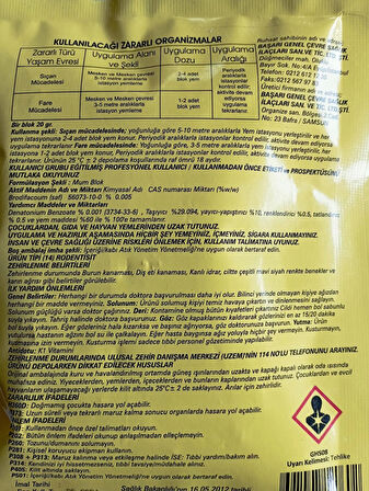 Fare Sıçan Mum Blok 100 GR ( Lahım Fareleri Dahil )