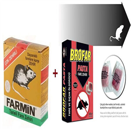 Fare Savar ,fare Ile Mücadele Için (fare Pasta 100gr Zahiri Buğday 250 gr )