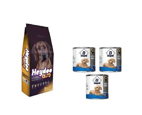Yüksek Enerjili Kuzuetli Köpek Kuru Mama 2 Kg 28 Proteinli+( Konserve Mama 415 Grx3 Adet)