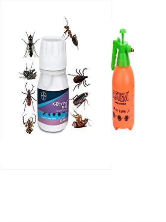 Haşere İlacı Bayer K-othrine Sc 50  50 Ml - 2 Litre Ilaclama Pompası