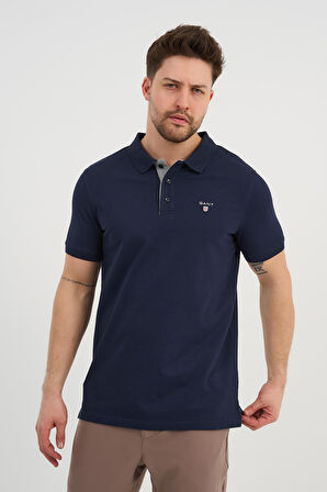 ALEXANDERGARDI Erkek Polo Yaka Düğme Detaylı T-shirt (2201-110)