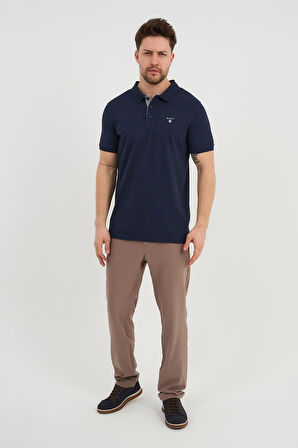 ALEXANDERGARDI Erkek Polo Yaka Düğme Detaylı T-shirt (2201-110)