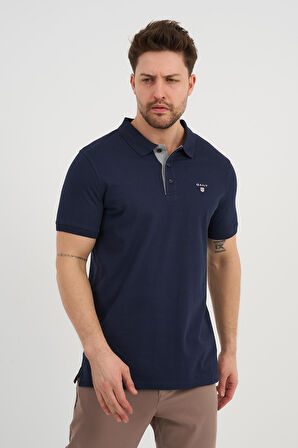 ALEXANDERGARDI Erkek Polo Yaka Düğme Detaylı T-shirt (2201-110)